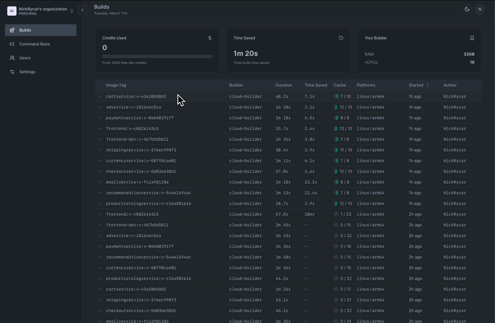 Build UI