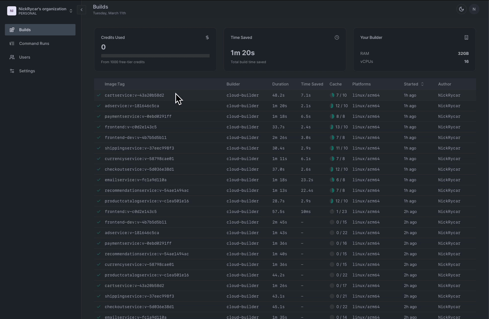 Build UI
